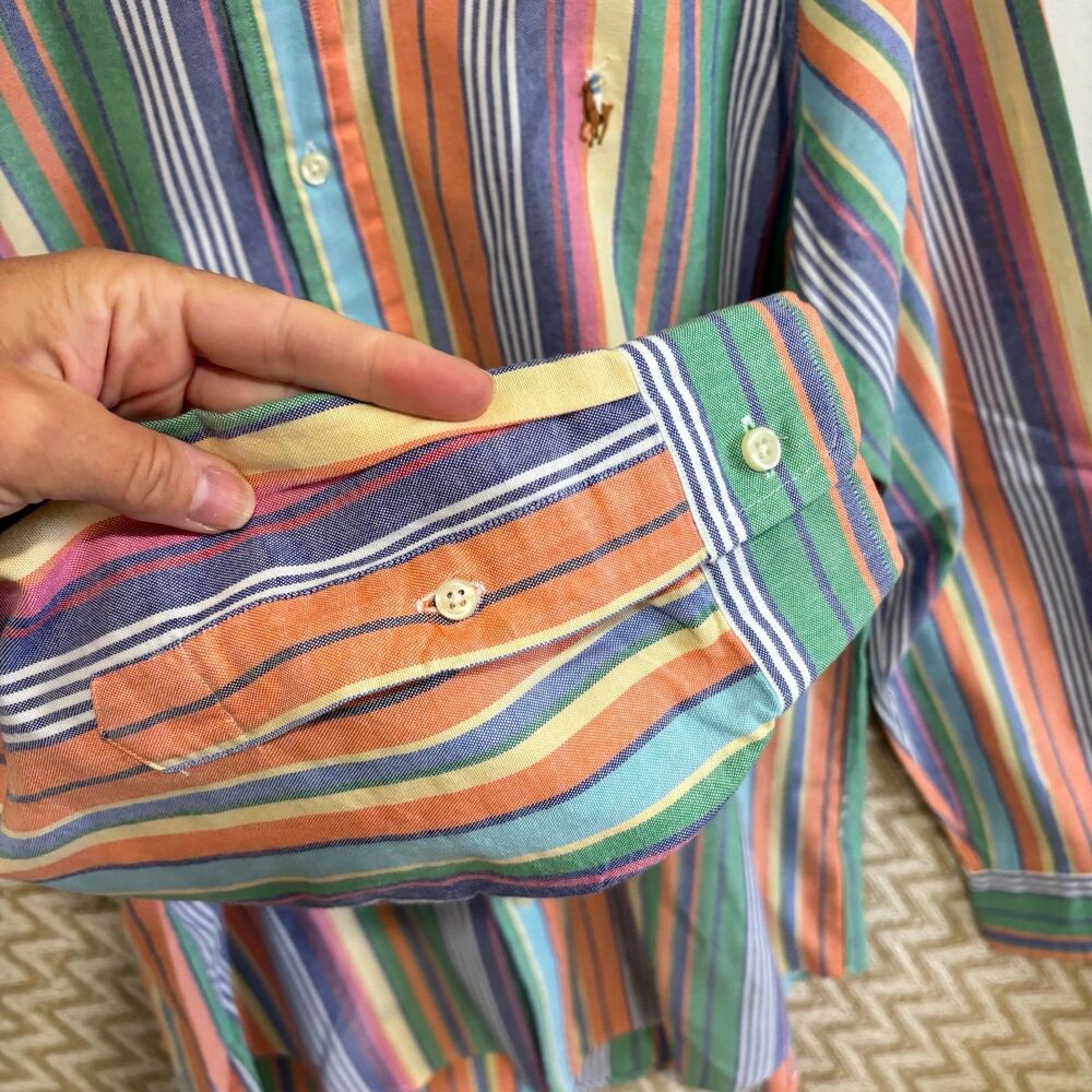 Polo Ralph Lauren Classic Fit Striped Oxford Shirt - Picture 8 of 10